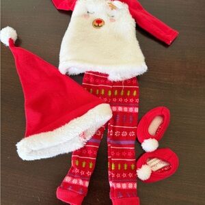 American Girl WellieWishers Reindeer PJ set complete.  EUC.